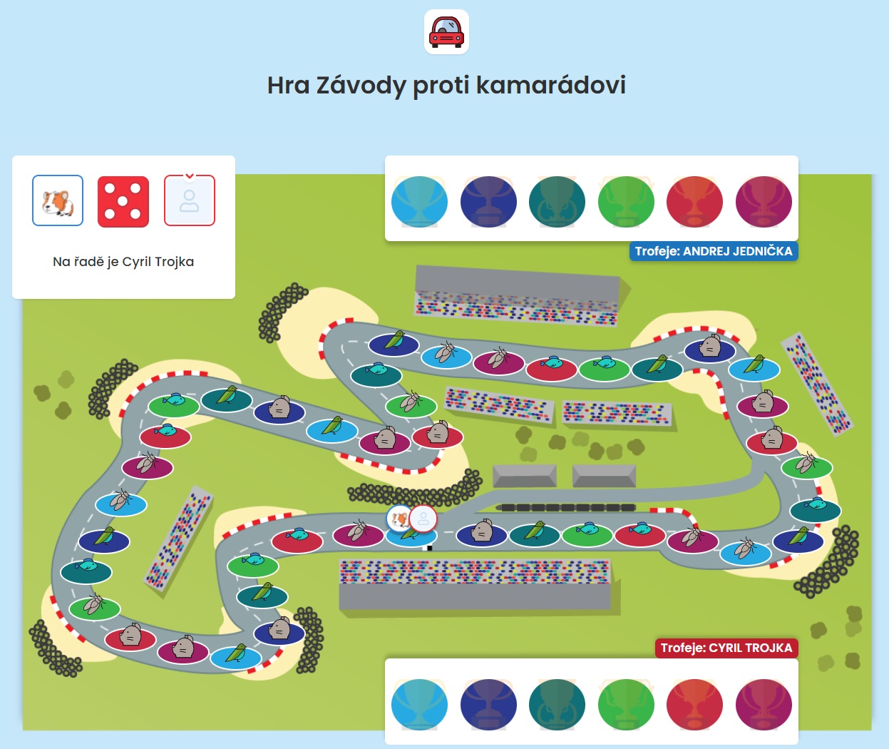 Hra Závody proti kamarádovi